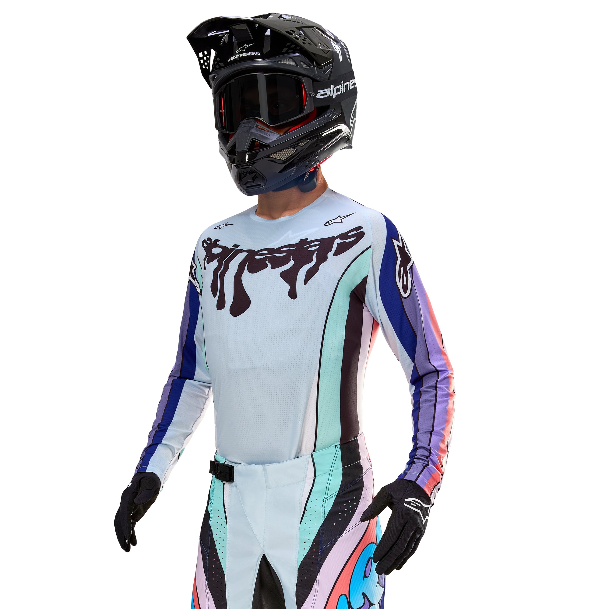 Techstar Le Imperial Jersey Double Purple/Blue/Black 2x