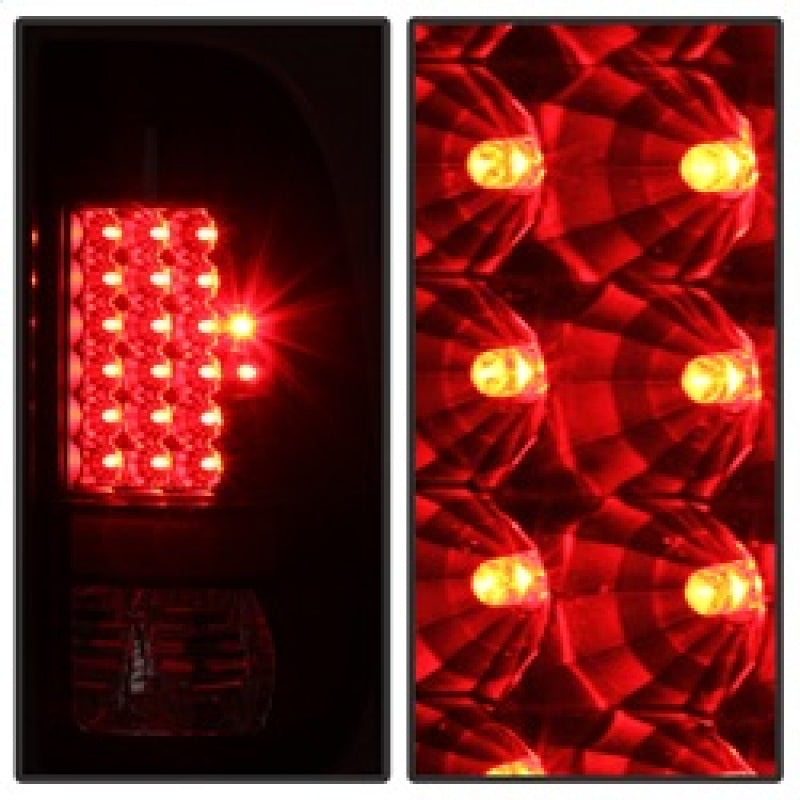 xTune Ford Super Duty 08-15 LED Tail Lights Black ALT-JH-FS08-LED-BK