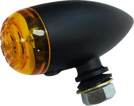 Led Bullet Marker Light Black W/Amber Lens