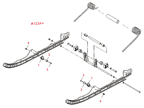 SPI SUSP, SPRING HOLDER REPAIR KIT SKIDOO