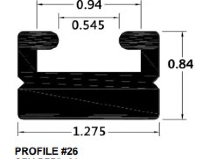 SPI SLIDE PROFILE 26 BLACK 66"