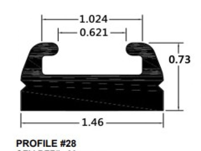 SPI SLIDE PROFILE 28 BLACK 66&quot;