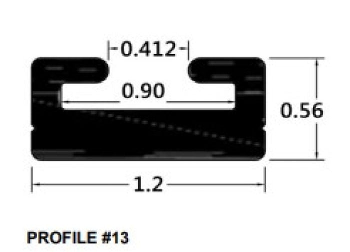 SPI SLIDE PROFILE 13 BLACK 41.5"