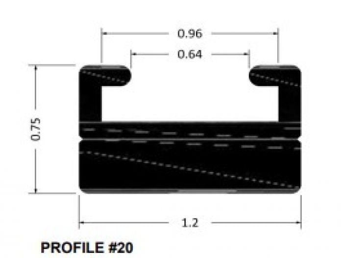 SPI SLIDE PROFILE 20 BLACK 66"