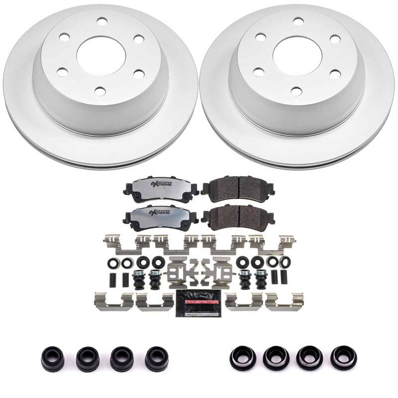 Power Stop 03-05 Chevrolet Astro Rear Z36 Coated Truck &amp; Tow Brake Kit