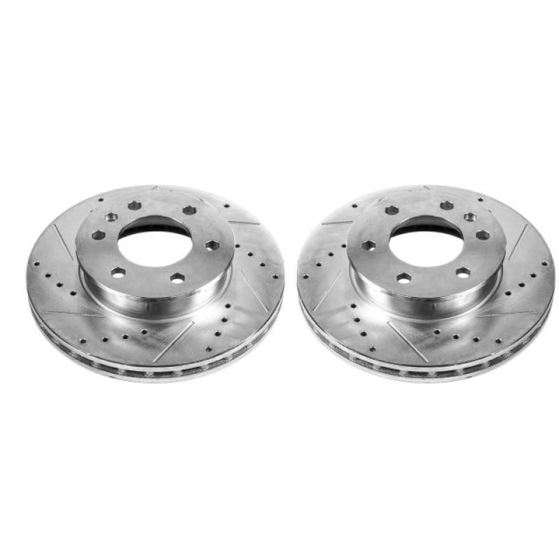 Power Stop 07-09 Dodge Sprinter 2500 Front Evolution Drilled &amp; Slotted Rotors - Pair