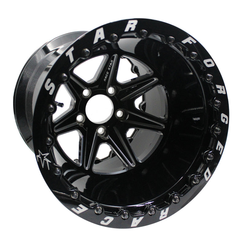 Race Star 72 ValStar 15x10 / 5x4.75BC / 5.5BS / 3.072in CB / Black w/Machined Accents Wheel