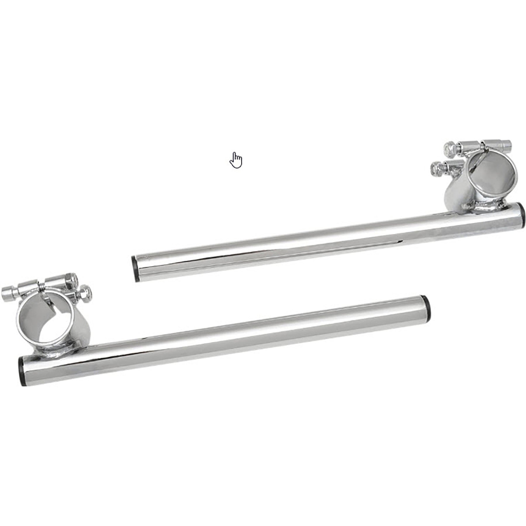 7/8" CLIP-ON CHROME 36MM