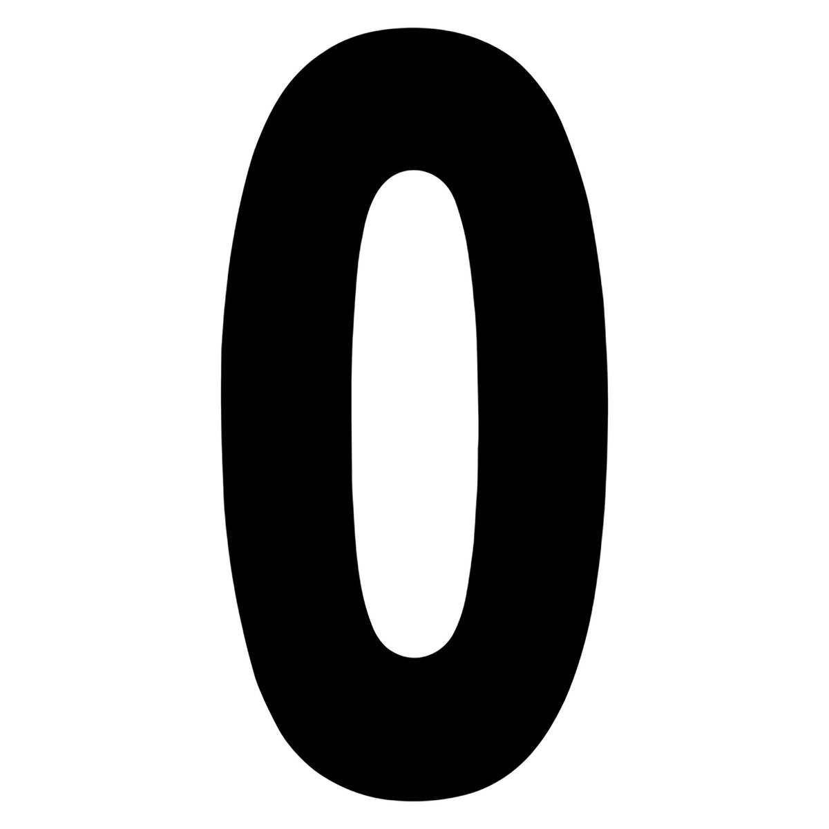 FX 2015 NUMBERS STANDARD 6" BLACK 0