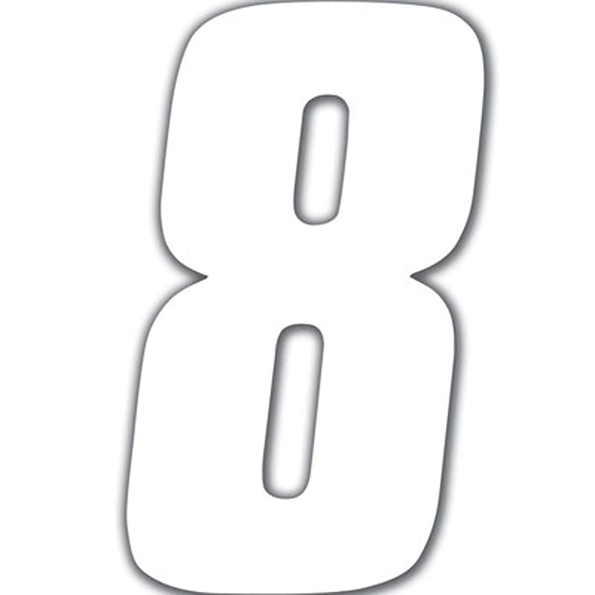 FX 2015 NUMBERS STANDARD 8" WHITE 8