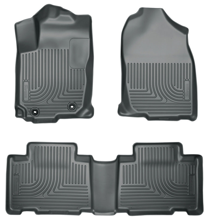 Husky Liners 2013 Honda Accord WeatherBeater Black Front &amp; 2nd Seat Floor Liners (4-Door Sedan Only)