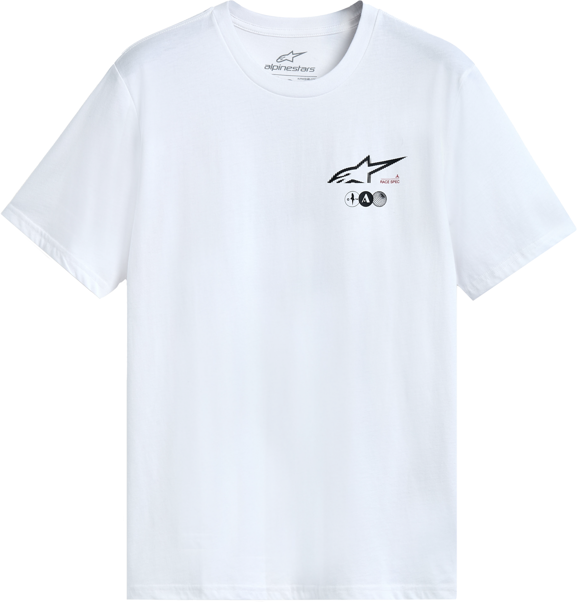 Asym Ss Csf Tee White Lg