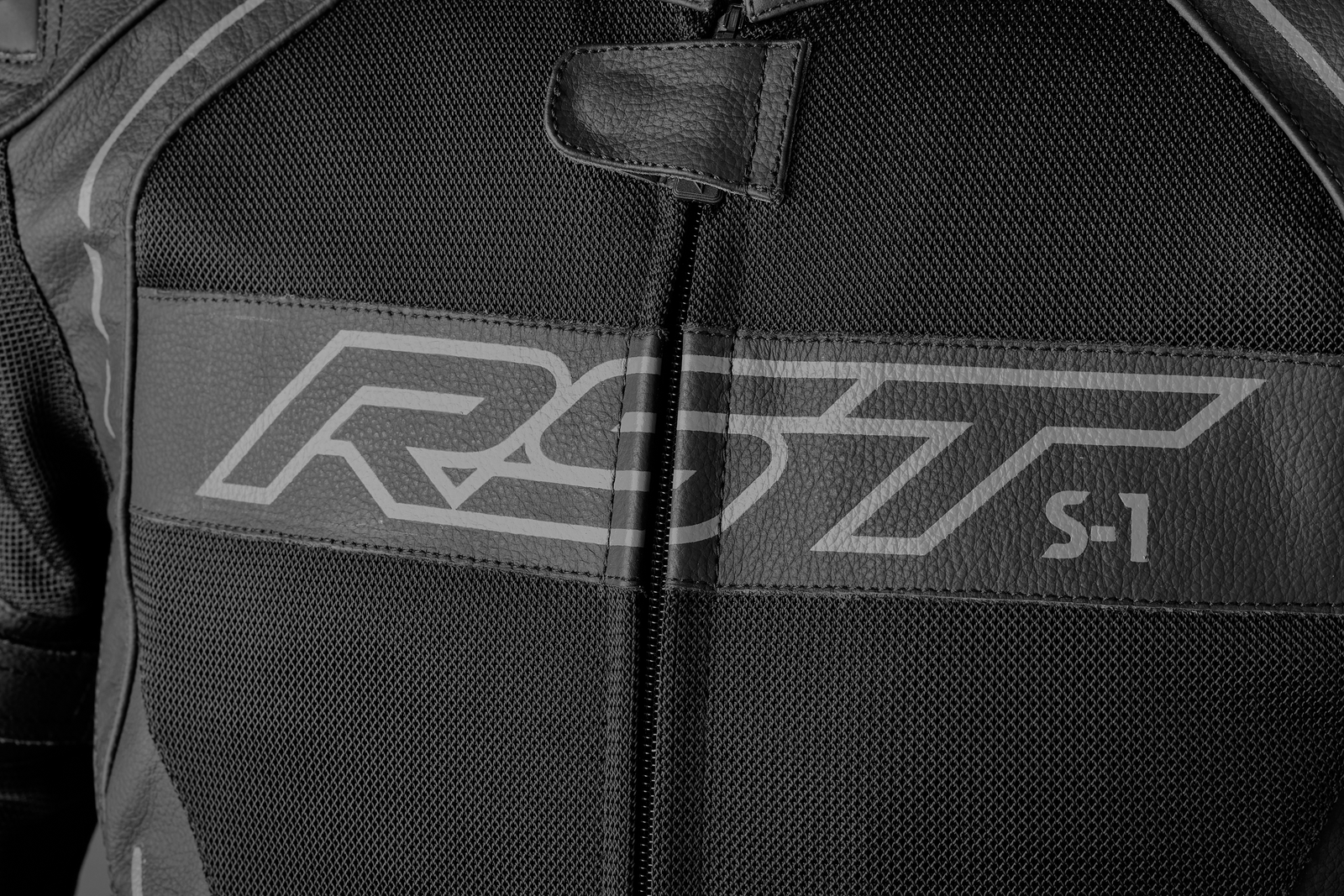 S1 Mesh Ce Jacket Black/Black Leather Sm