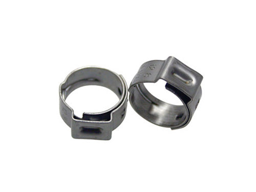 STEPLESS EAR CLAMP, 10.3 TO 12.8 MM, PK 10