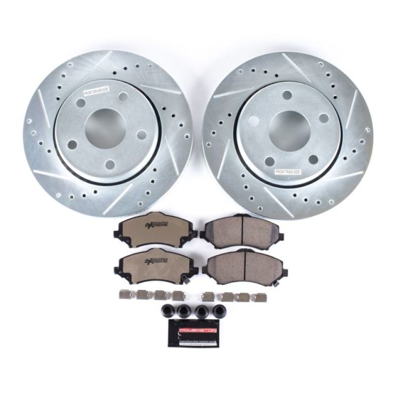 Power Stop 07-17 Jeep Wrangler Front Z36 Truck &amp; Tow Brake Kit
