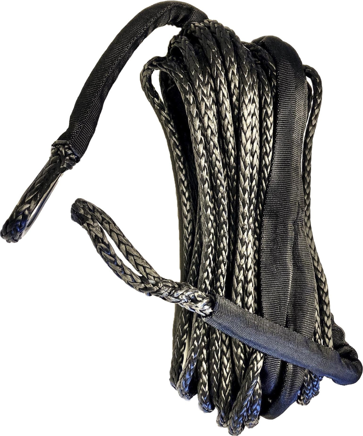 Synthetic Winch Rope 3/16&quot; Diameter X 50 Ft. Black