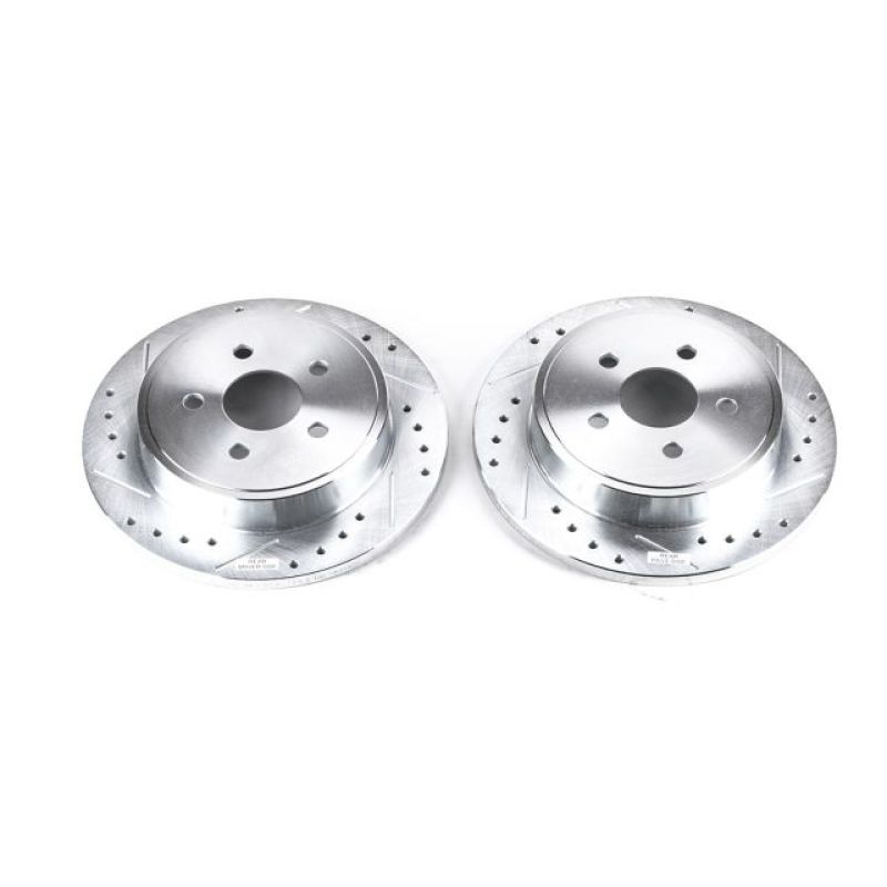 Power Stop 03-07 Chrysler PT Cruiser Rear Evolution Drilled &amp; Slotted Rotors - Pair