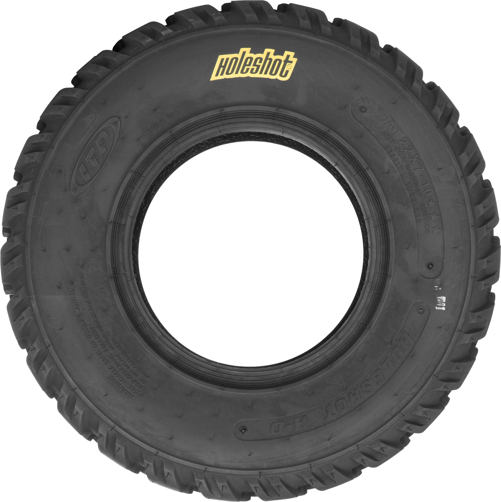 Tire Holeshot Hd Front 22x7 10 Lr255lbs Bias