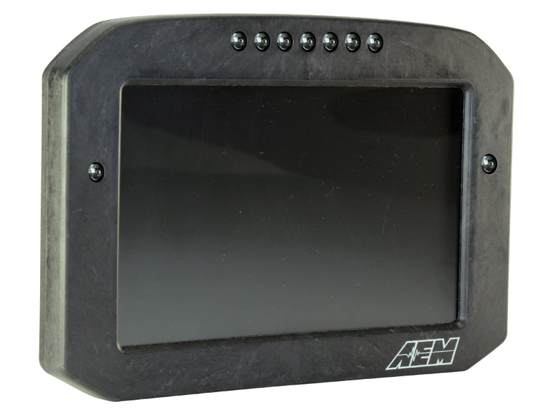 AEM CD-7LG Carbon Logging Flush Digital Dash Display w/ Internal 20Hz GPS & Antenna
