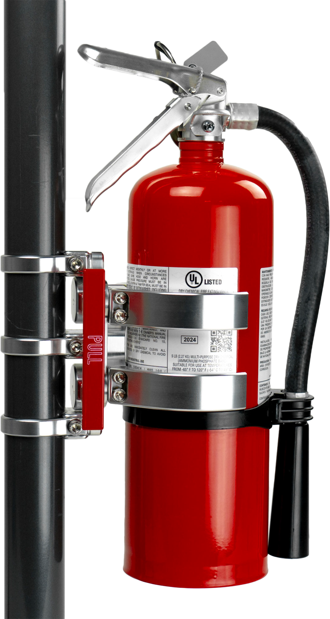 Quick Release Fire Mount For 5lb Amerex  Silver