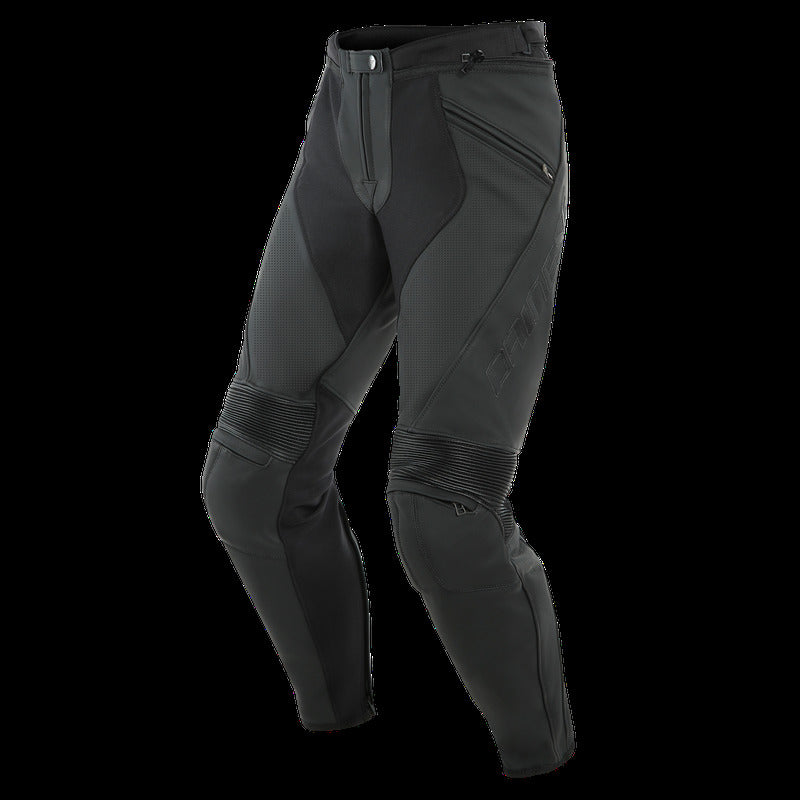Dainese Pony 3 Leather Pants Perforated Matte Black Size - 50