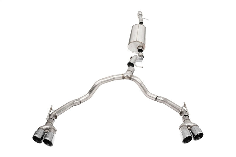 Corsa 21-25 Chevrolet Tahoe/GMC Yukon 4DR 6.2L 4WD Dual Rear 3/2.75in Sport Cat-Back DW 4inPol Tips