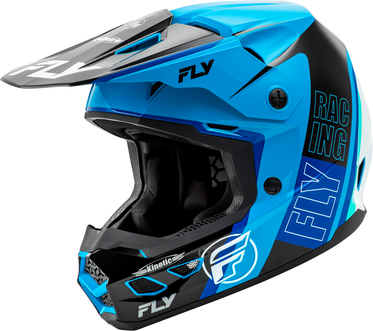 Kinetic Rally Helmet Blue/Black/White Xl