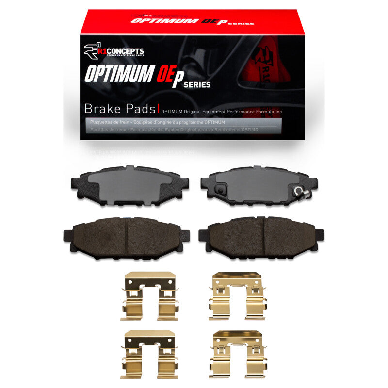 R1 08-21 Subaru WRX Rear R1 Optimum OE Pads &amp; Hardware Kit