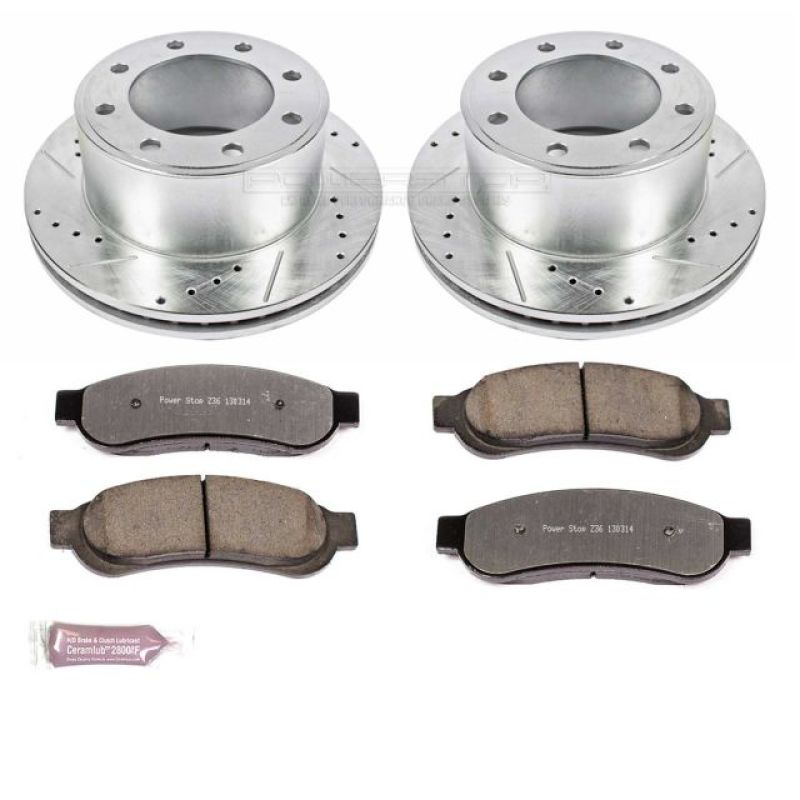 Power Stop 10-2012 Ford F-350 Super Duty Rear Z36 Truck &amp; Tow Brake Kit