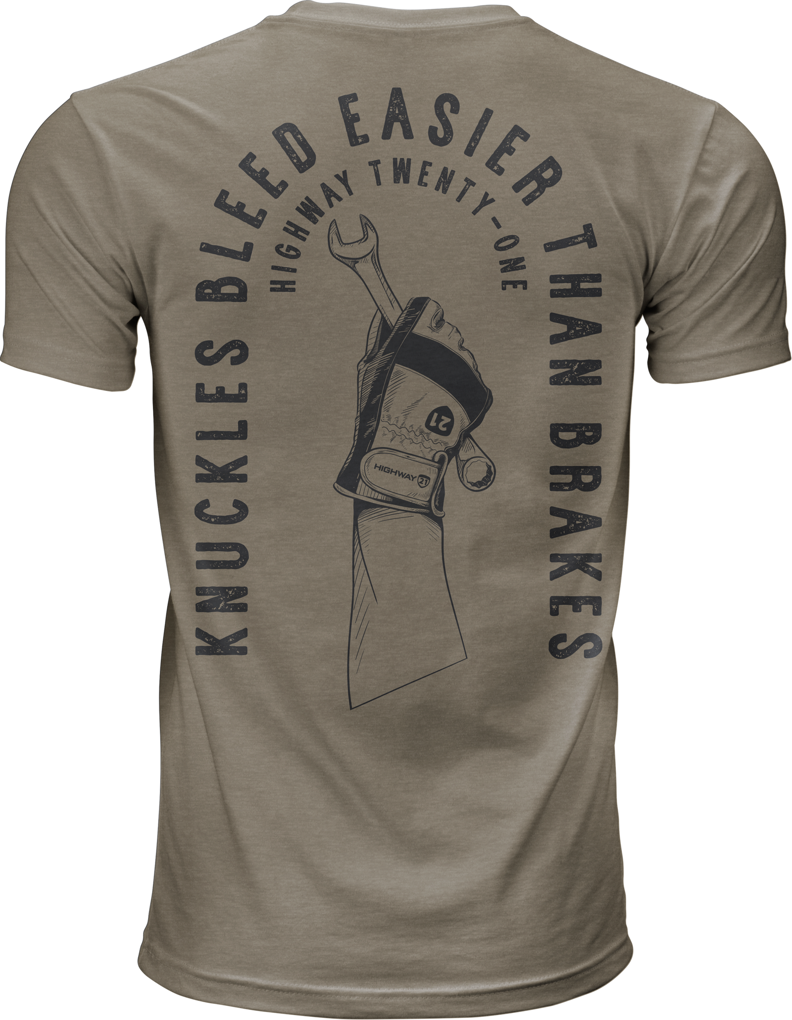 Knuckles Tee Grey Md