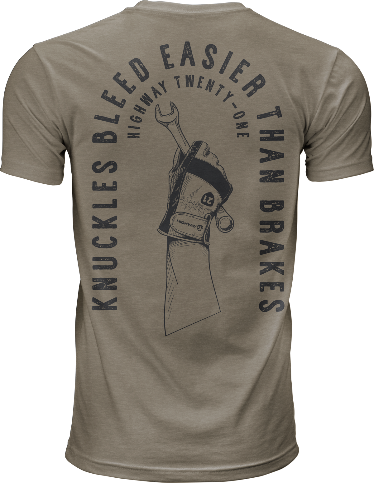 Knuckles Tee Grey Lg