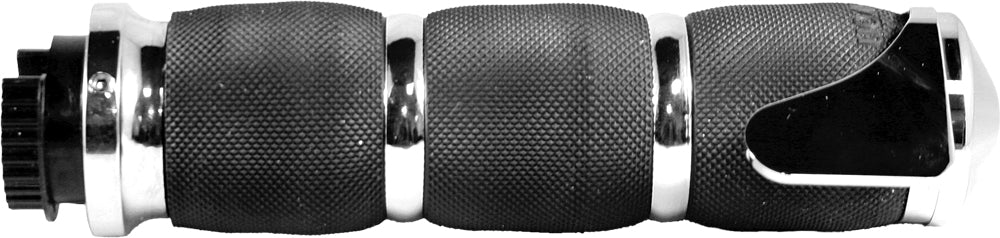Air Cushioned Grips Heated W/Throttle Boss Black