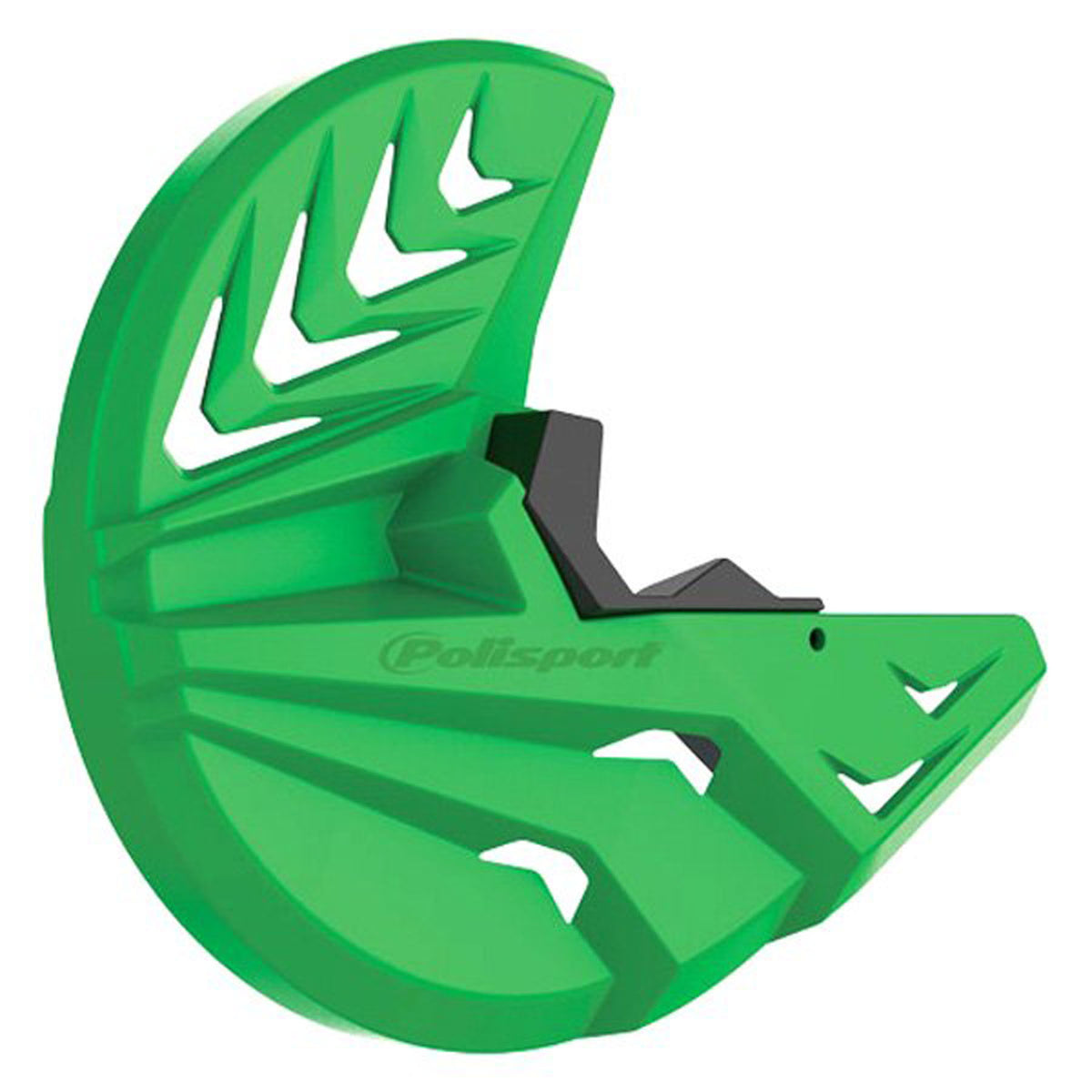 POLISPORT DISK &amp; BOTTOM FORK PROTECTOR GREEN 05/BLACK