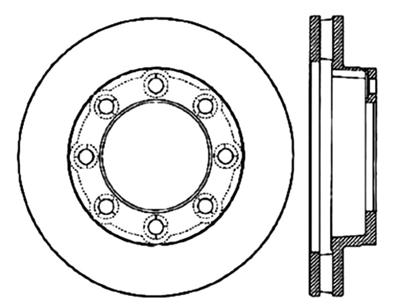 StopTech Slotted &amp; Drilled Sport Brake Rotor