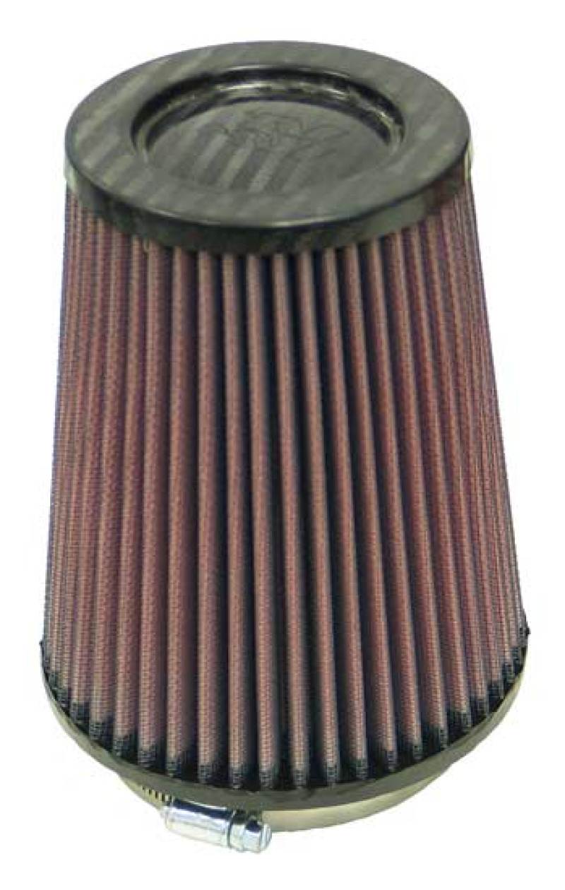K&amp;N Round Tapered Universal Air Filter 4in Flange ID x 5.375 Base OD x 4in Top OD x 6.5in H