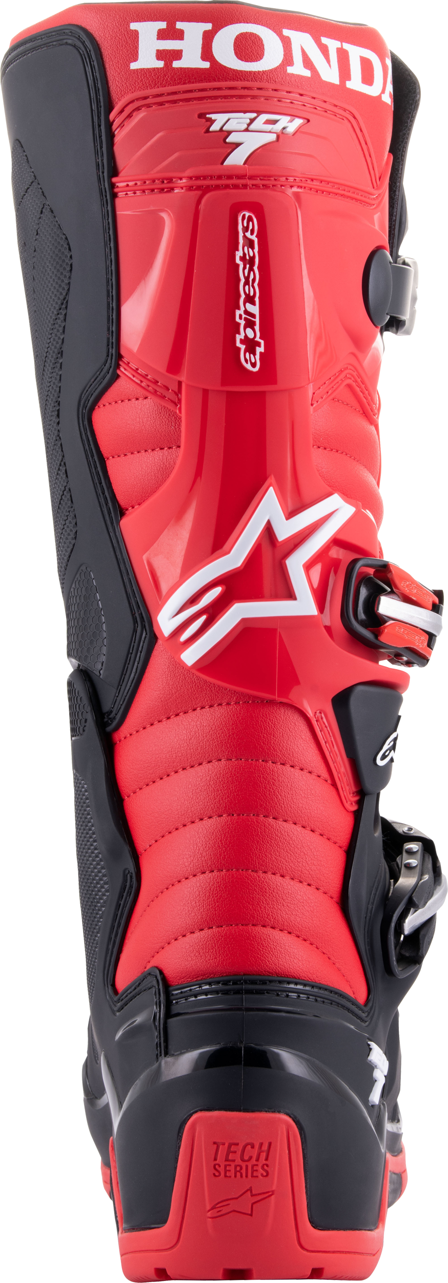 Honda Tech 7 Enduro Drystar Black/Bright Red Sz 16