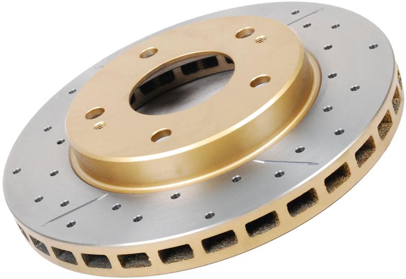 DBA 09-15 Toyota Landcruiser / 10-13 Lexus GX460 Front Drilled &amp; Slotted Street Series Rotor