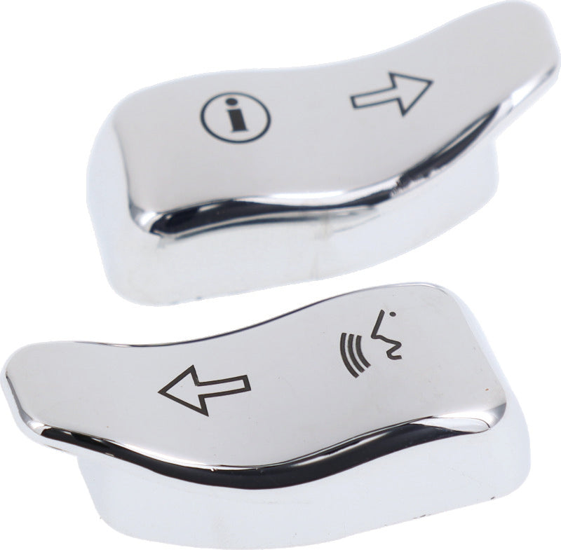 Bikers Choice 14-Up FLHT FLHX FLTRX Trike Chrome Turn Switch Signal Extensions Pr
