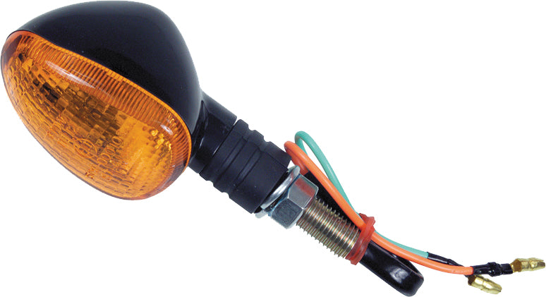 Oval Marker Light Front Black