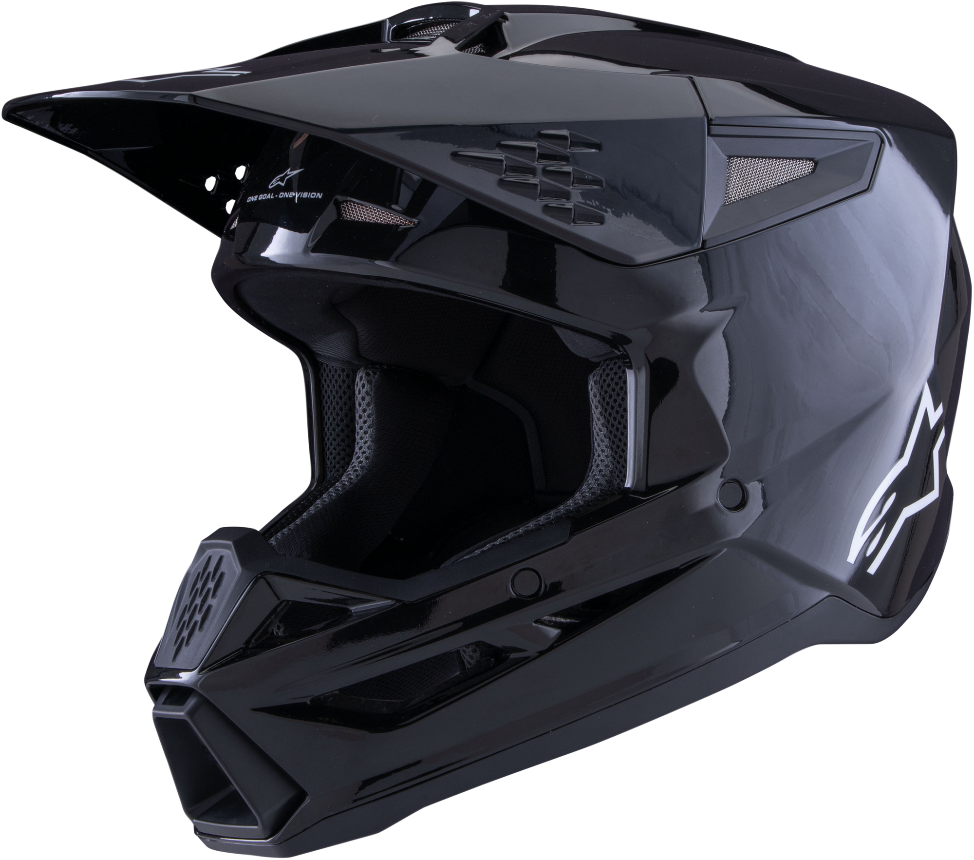 Sm3 Solid Helmet Black Glossy Xs