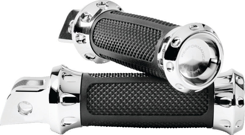 Performance Machine Footpegs Overdrive Rider - Chrome