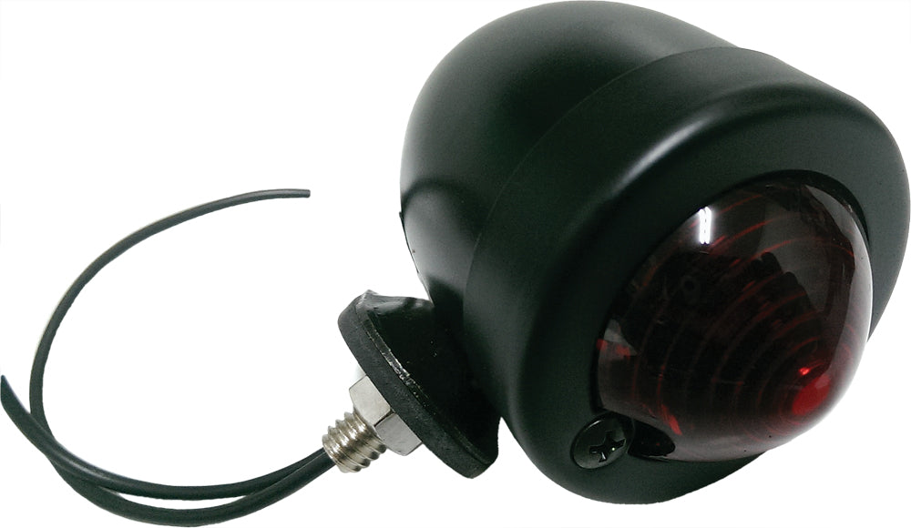Bullet Marker Light Black Red Lens Single Filament
