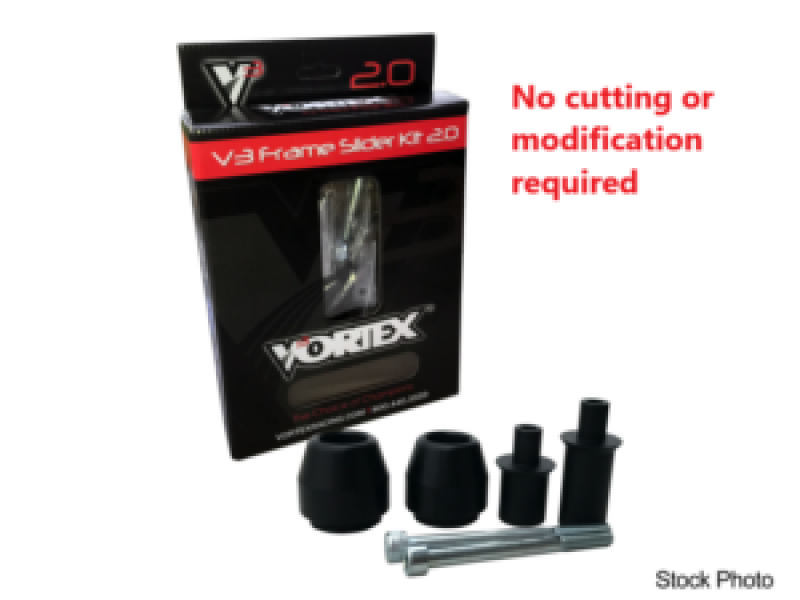 Vortex Racing 12-19 Kawasaki ER 6 F V3 2.0 Frame Slider Kit- No Cut