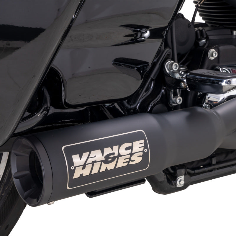 Vance &amp; Hines HD  Touring 17-22 HO 2-1 Black Full System Exhaust