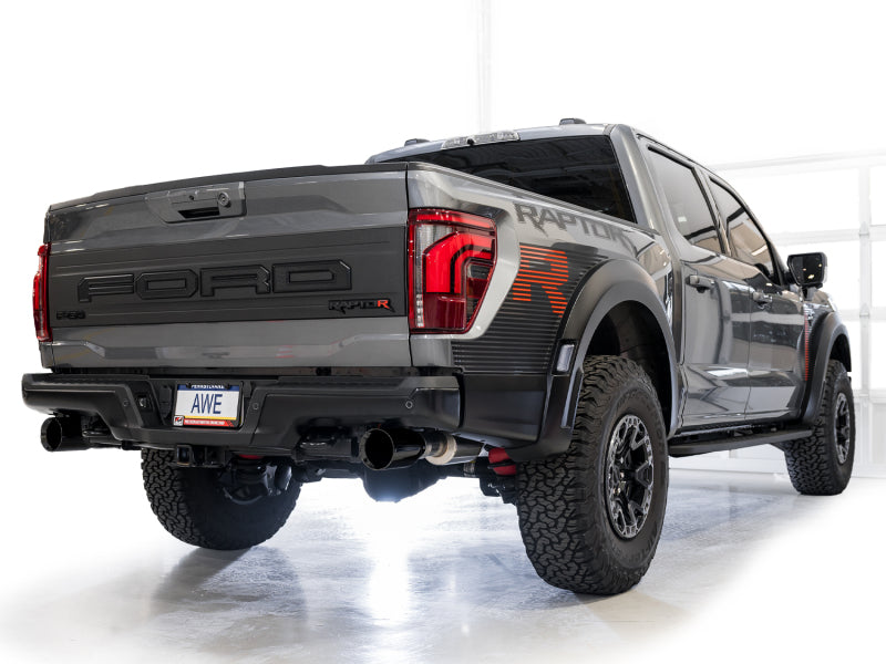 AWE Gen 3 Raptor R SwitchPath Exhaust - Diamond Black Tips