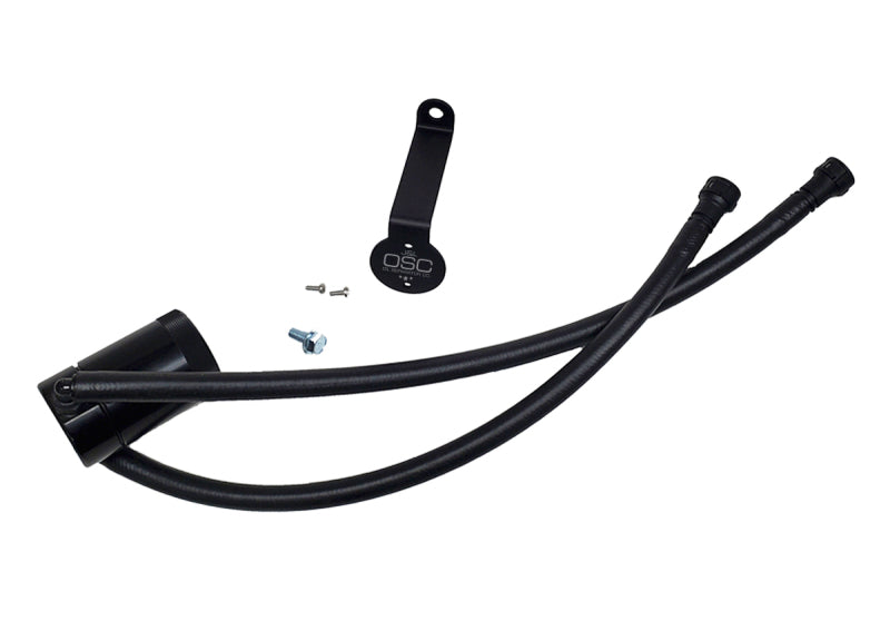J&amp;L 20-25 Chevy Silverado/GMC Sierra 2500/3500 6.6L Drivers Side Oil Separator 3.0 - Black Anodized