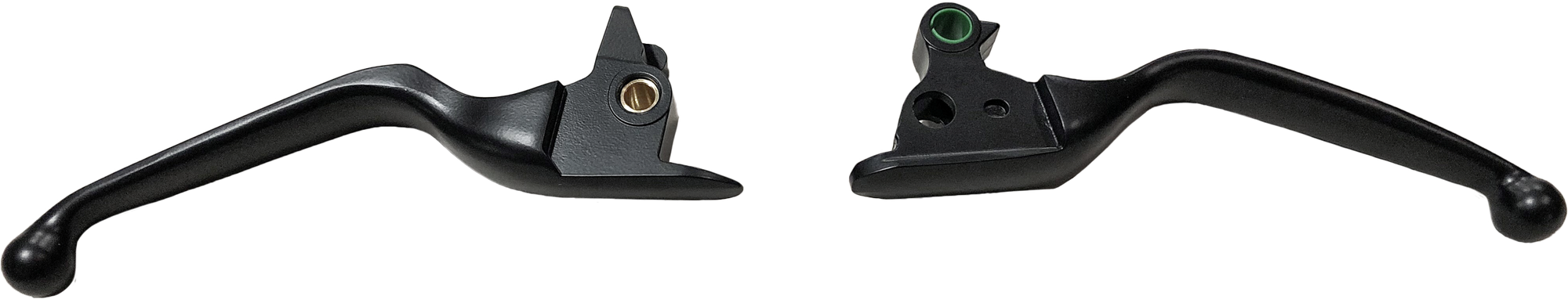 Smooth Lever Set Black Softail 15 17