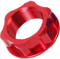 Steering Stem Nut &amp; Bolt Red M24x30 P1.0 H12