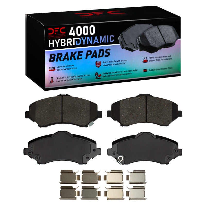 DFC 07-18 Chrysler Town &amp; Country Front 4000 HybriDynamic Brake Pads and Hardware Kit