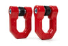 DV8 Offroad Elite Series D-Ring Shackles - Pair (Red)